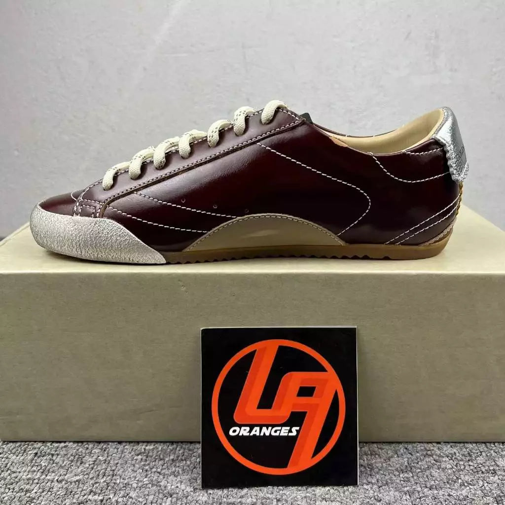 Golden Goose True-Star 'Burgundy Naplak Leather Yellow Suede Star'