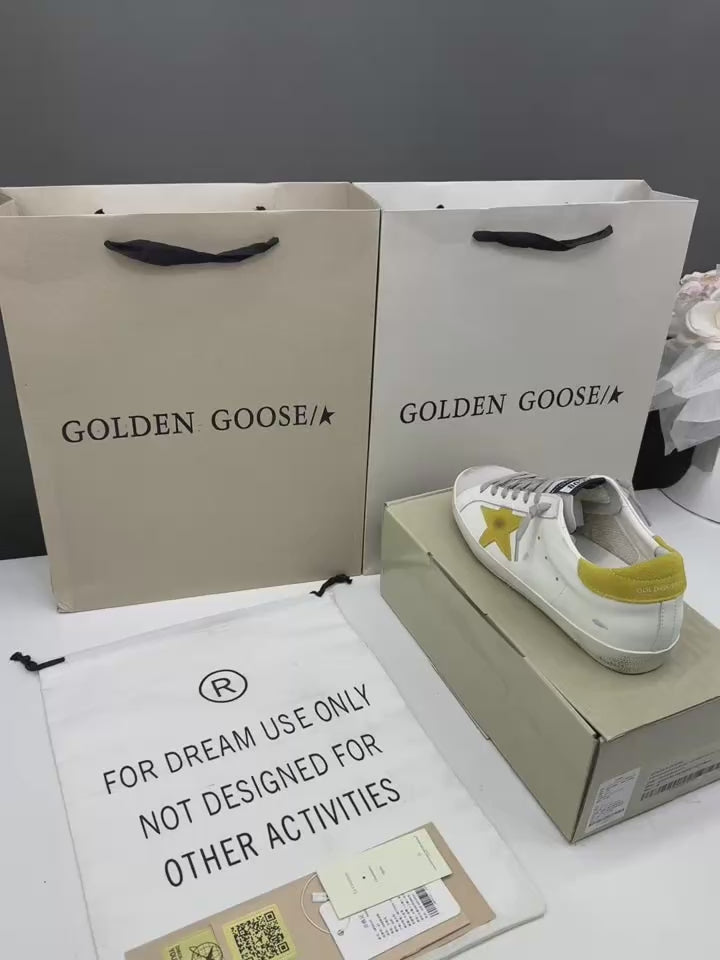 Golden Goose Super-Star 'Yellow Suede Star & Heel Tab'
