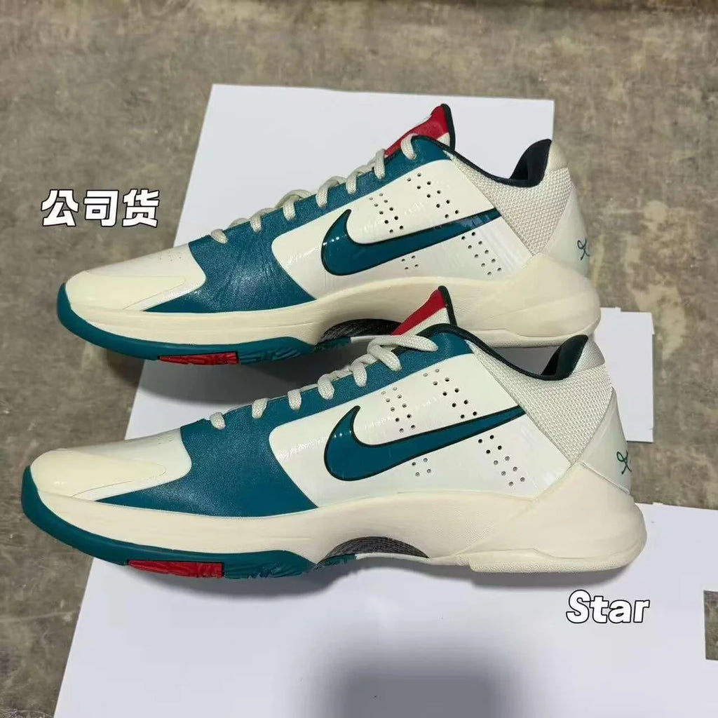 Kobe 5 Protro Caitlin Clark Coconut Milk Spruce Scrabble