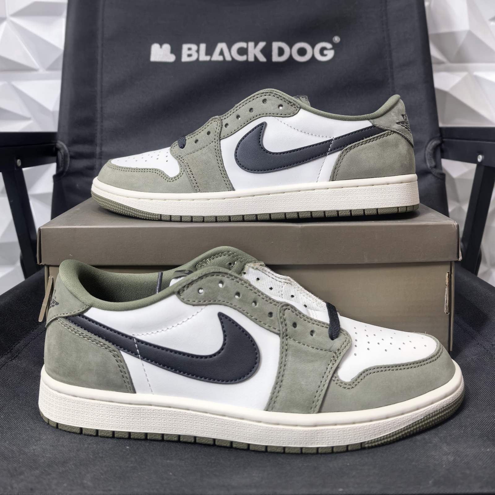 Jordan 1 low OG Medium Olive - DG version