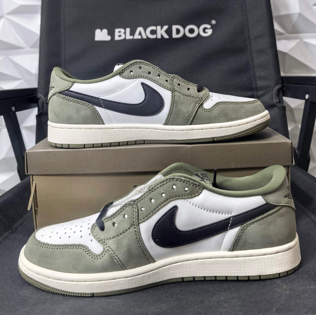 Jordan 1 low OG Medium Olive - DG version