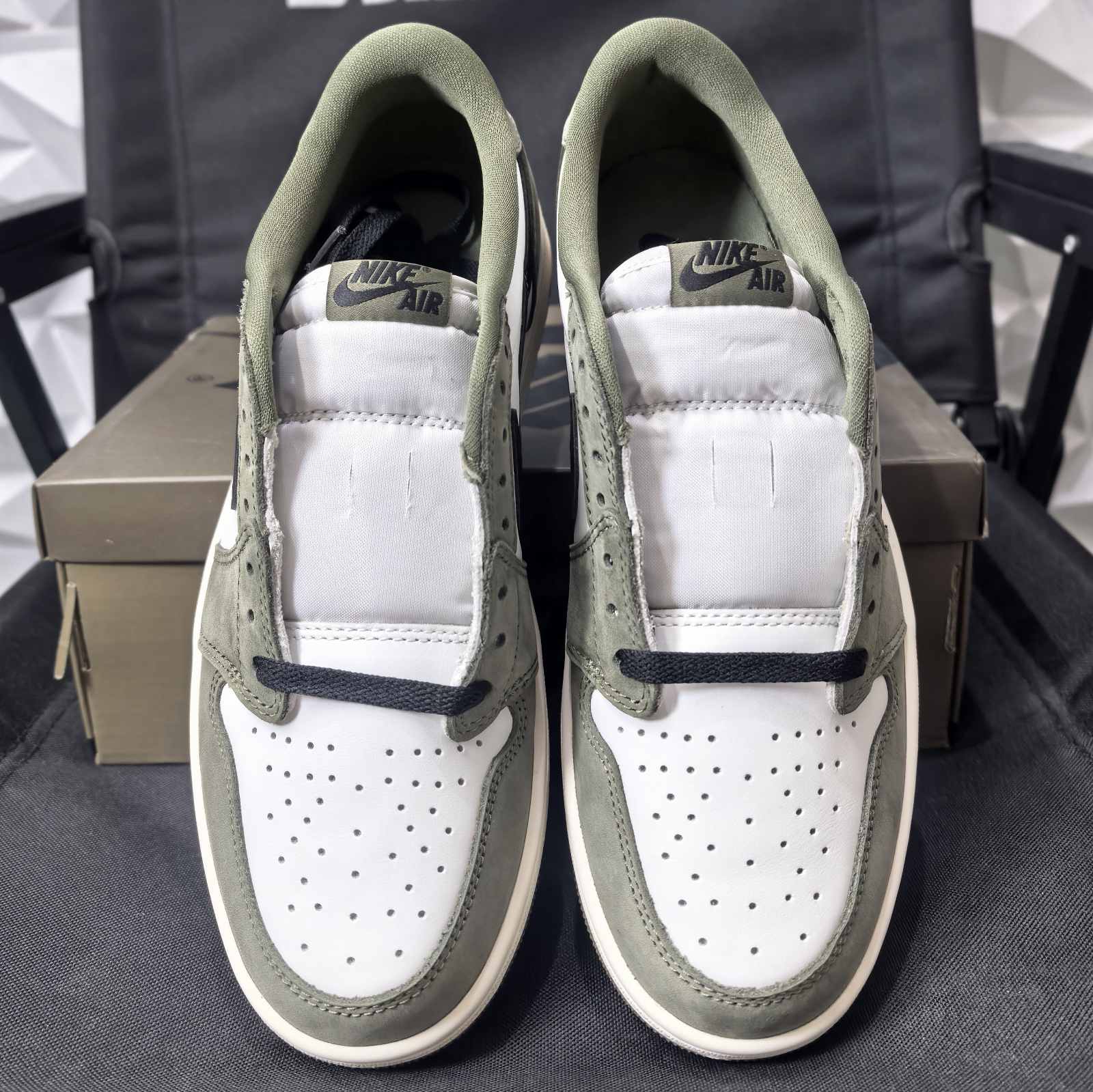 Jordan 1 low OG Medium Olive - DG version