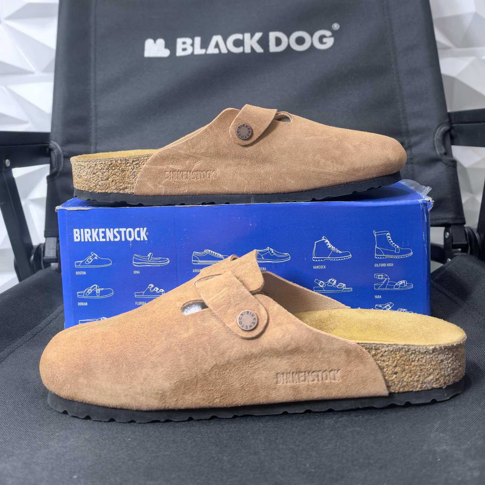 Birkenstock Boston clogs Mink suede leather - DG version