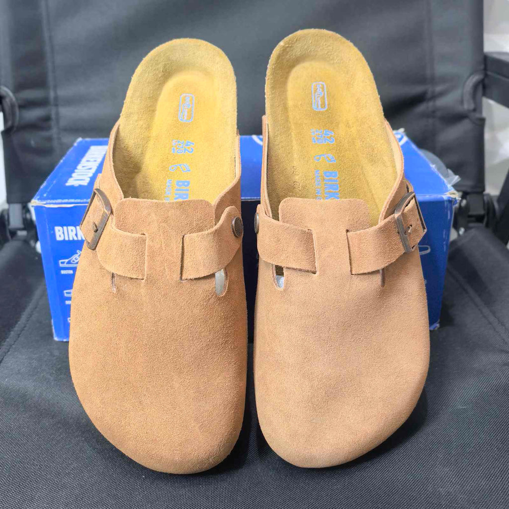 Birkenstock Boston clogs Mink suede leather - DG version