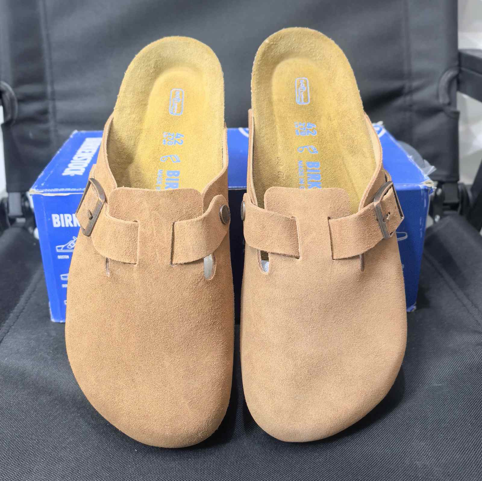 Birkenstock Boston clogs Mink suede leather - DG version
