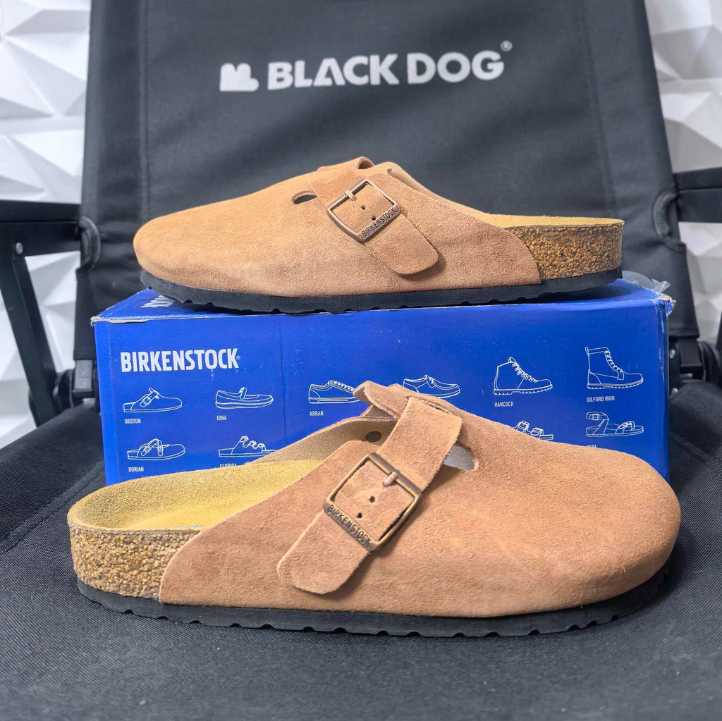Birkenstock Boston clogs Mink suede leather - DG version