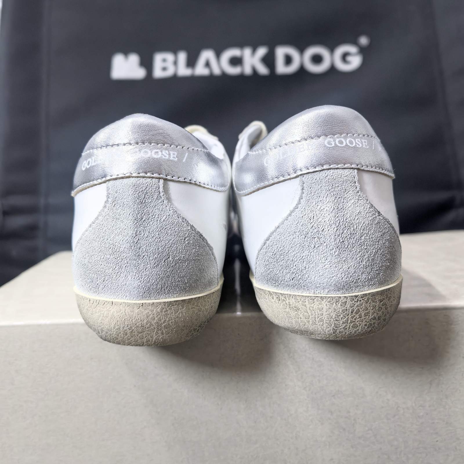 Golden Goose Superstar Glitter Gold Star Silver Tab - Foshan