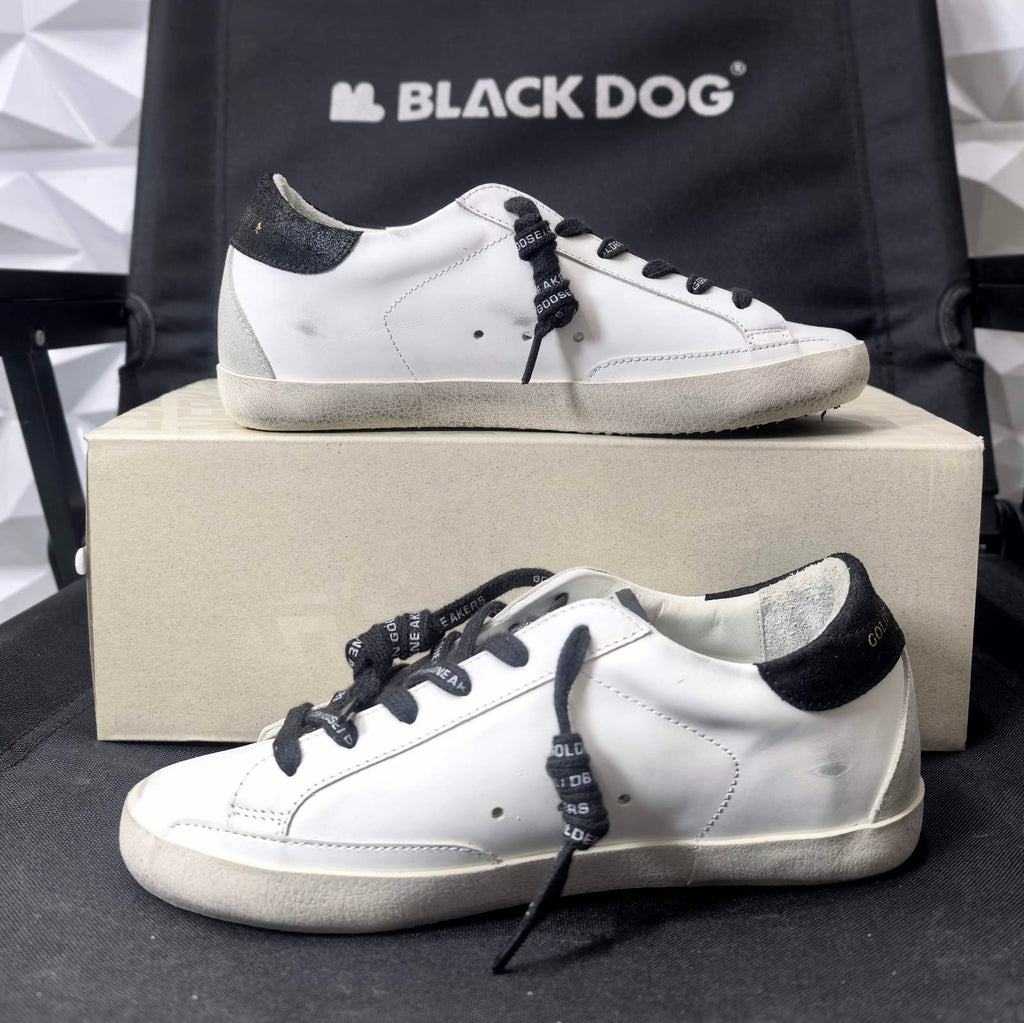 Golden Goose Super Star Glitter Purple Star Black Tab - Foshan