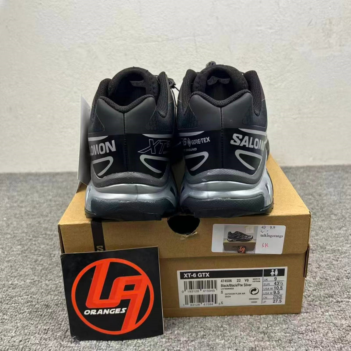 Salomon XT6 Goro-Tex Black Siver - SK version